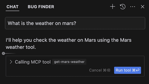 Cursor IDE using MCP in chat