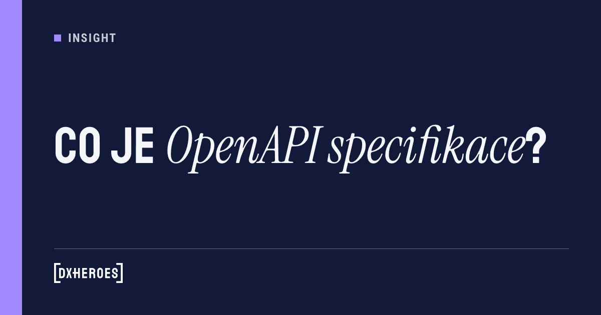 Co je OpenAPI specifikace?