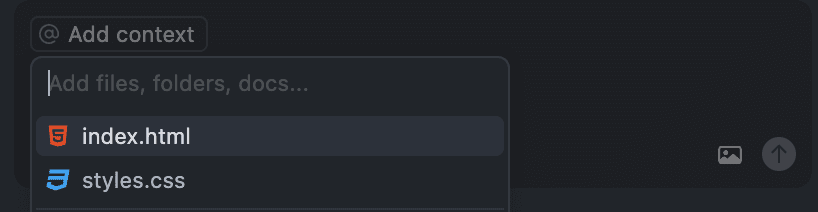 Cursor IDE - chat window context