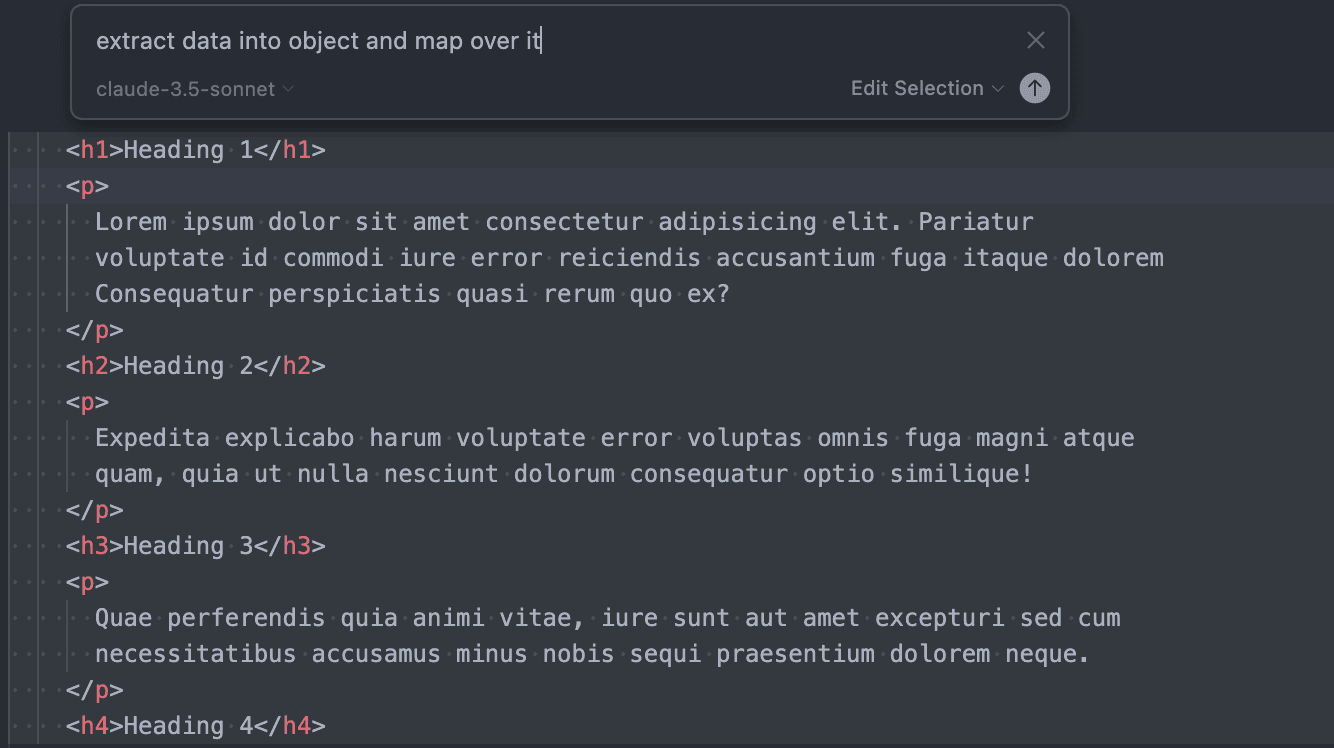 Cursor IDE - edit function