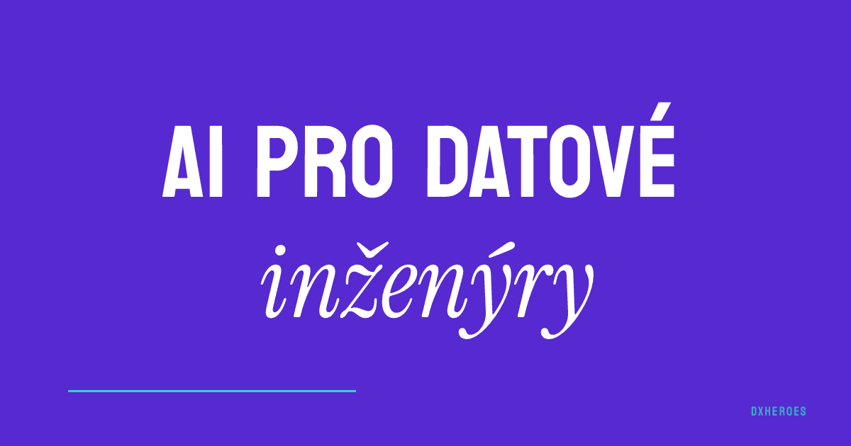 AI pro datové inženýry