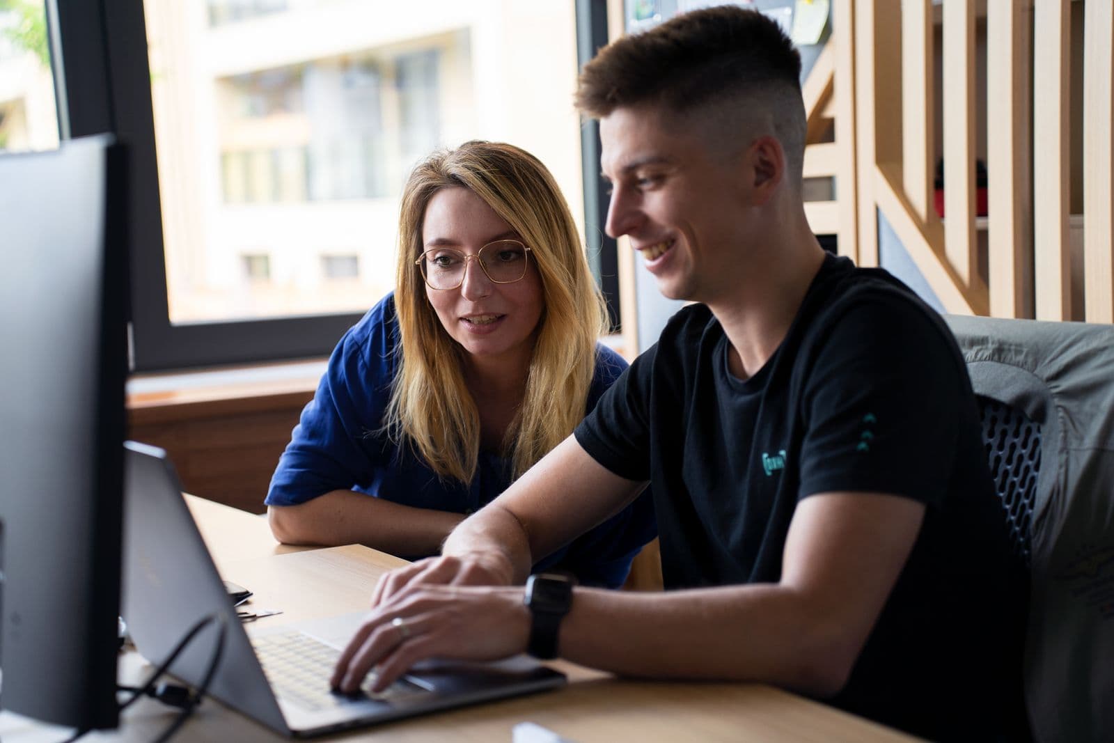 Two People in the Office