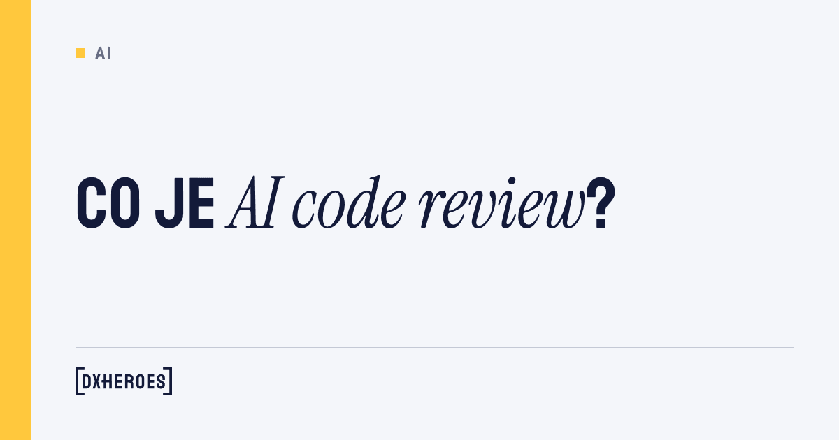 Co je AI code review?