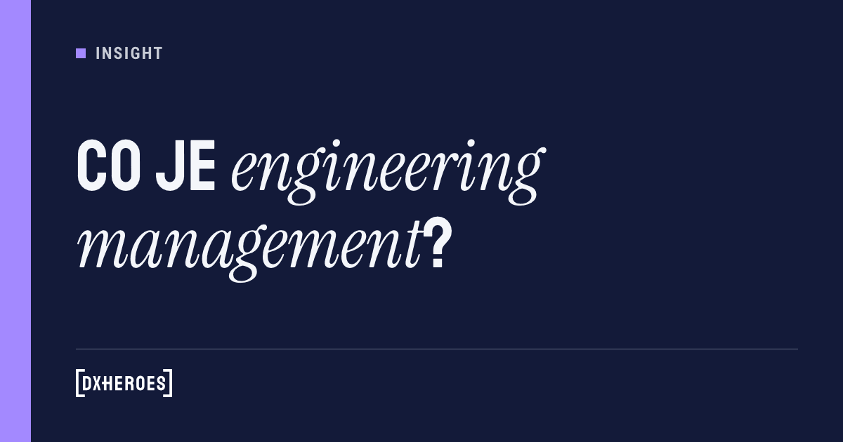 Co je engineering management?